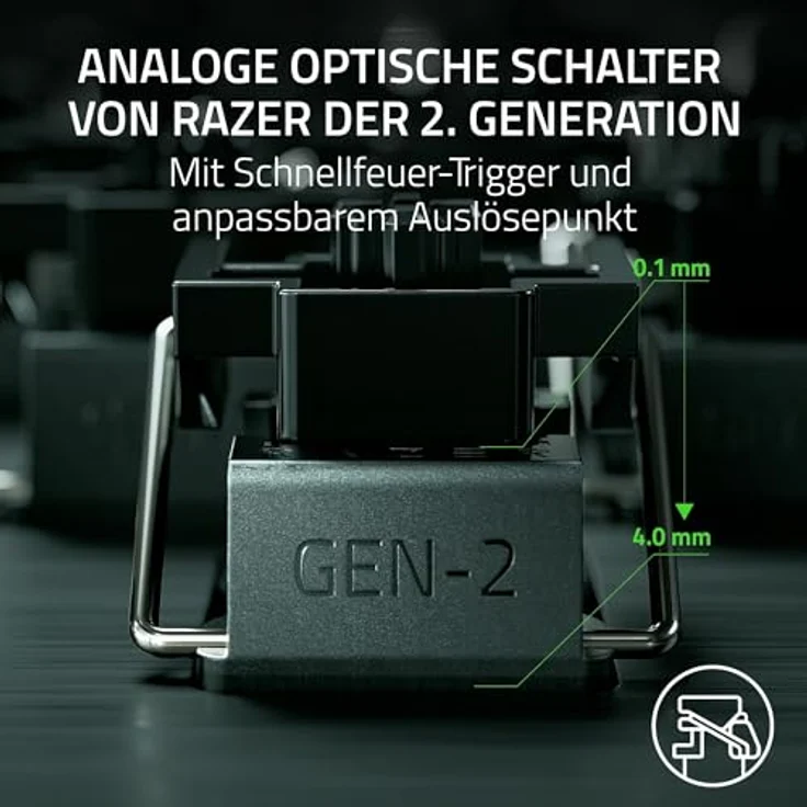Razer Huntsman V3 Pro Tenkeyless Gaming Keyboard Wired US Black Analog Optical, Schwarz Tastatur – Bild 3