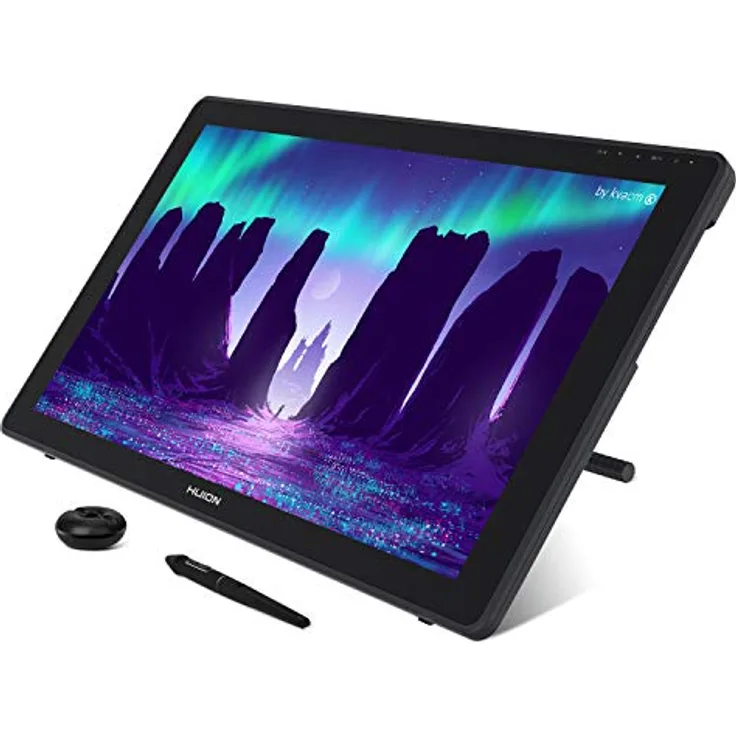 HUION Kamvas 22 21,5 Zoll Grafiktablett mit Display, 120% sRGB-Farbumfang, blendfreier Mattfilm, USB-C-Verbindung