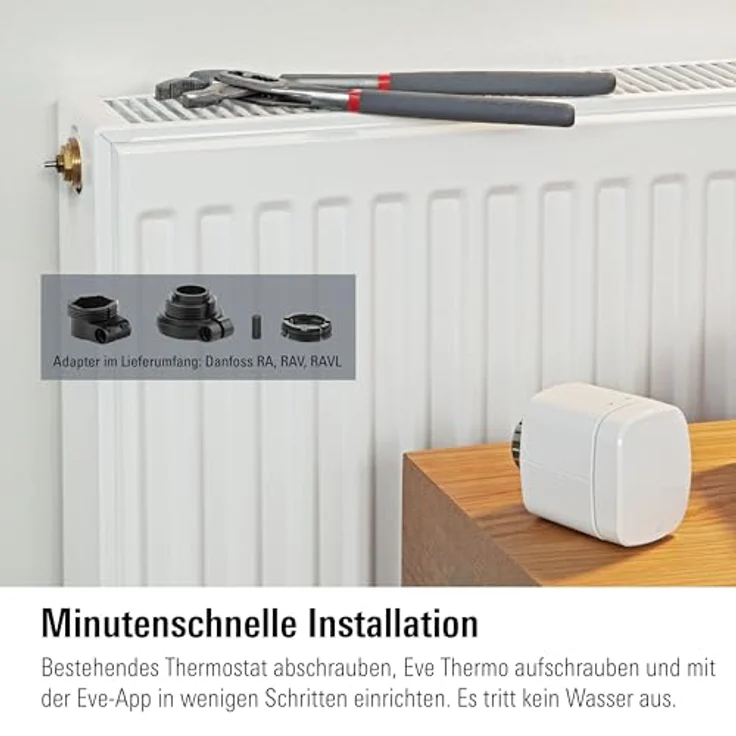 Eve Thermo (Matter): Smartes Heizkörperthermostat, LED-Display, Heizkosten sparen, Made in Germany, 4. Gen – Bild 4