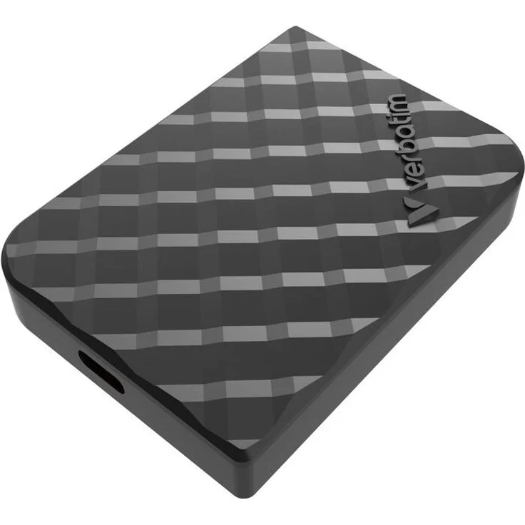 Verbatim SSD 2TB USB 3.2 Typ-C Mini Diamond schwarz - Ultrakleine und leichte externe Festplatte mit bis zu 1000 MB/s Datenübertragung
