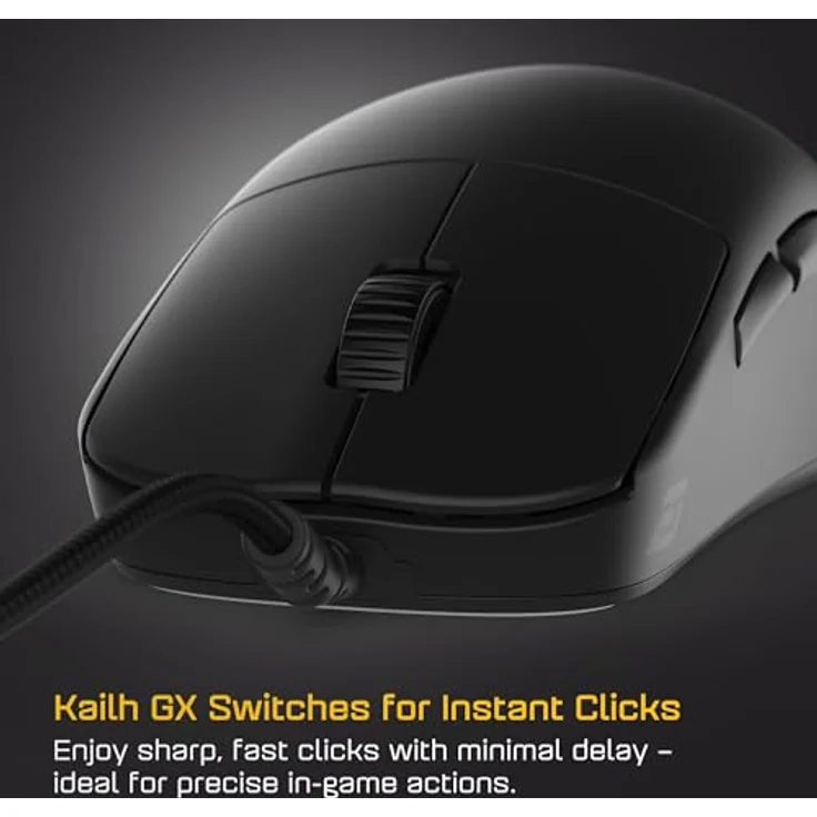 Endgame Gear OP1 8k v2, Kabelgebundene Gaming-Maus mit 8.000 Hz Polling-Rate, 30.000 CPI Sensor und mechanischen Kailh GX Switches, schwarz – Bild 3