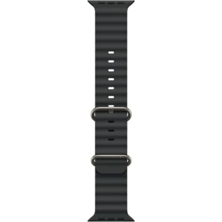 Apple Smartwatch-Armband Ocean Armband, extrem dehnbar, korrosions­beständige Schließe aus Titan, marineblau – Bild 2