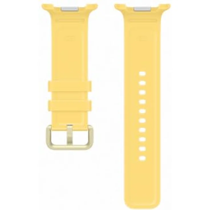Samsung Sport Band ET-SNL34 für Galaxy Watch9, elastisches Nitrilkautschuk-Armband in Gelb, S/M – Bild 2