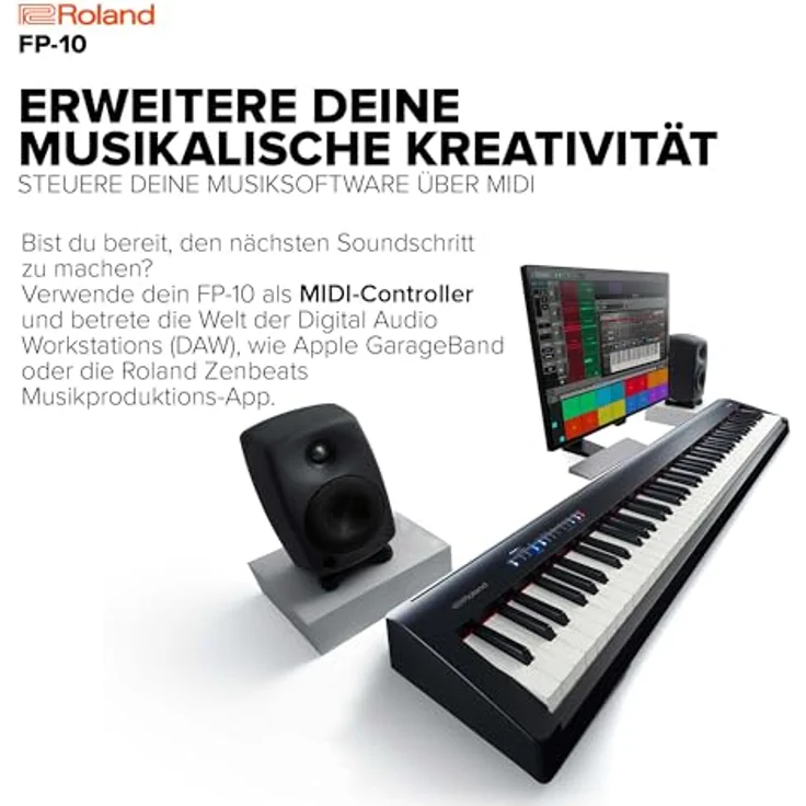 Roland FP-30X BK, Digitalpiano mit 88 Tasten, SuperNATURAL Soundengine, Bluetooth® und leistungsstarkem Lautsprechersystem – Bild 5
