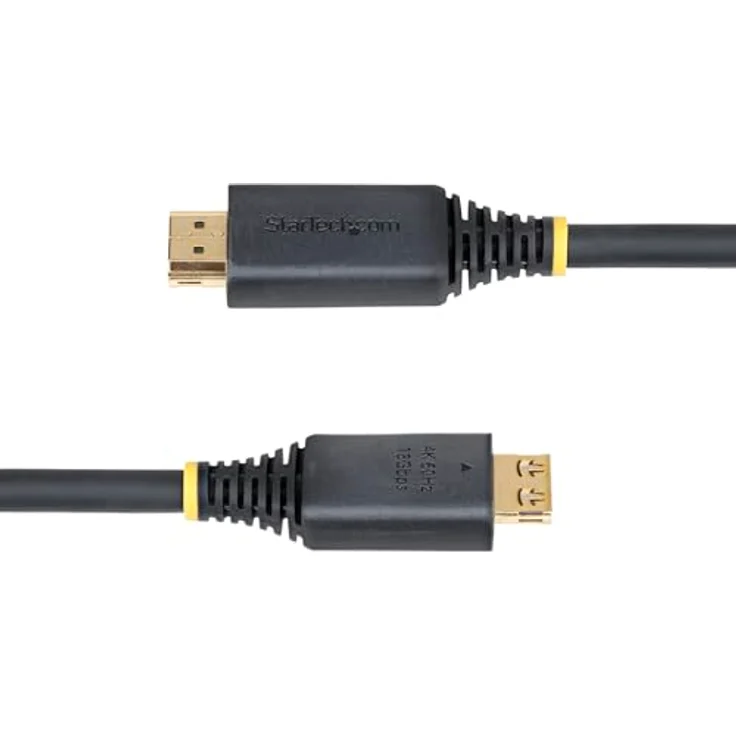 StarTech.com 4,5m High Speed HDMI-Kabel mit Griff-Steckern, 4K 60Hz/1440p 144Hz, 18 Gbps, HDR10, HDCP 2.2, schwarz – Bild 4