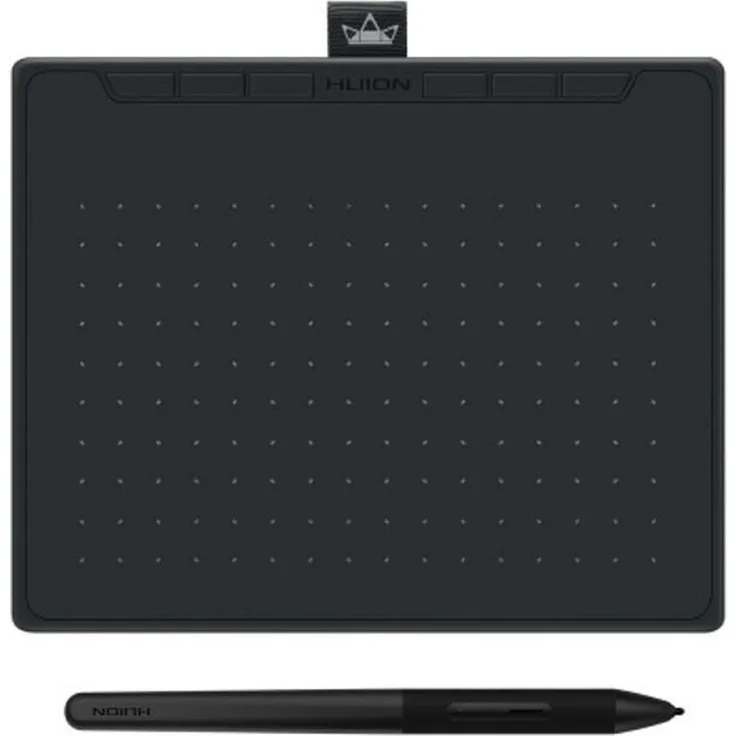 HUION Grafiktablett RTS-300-B, USB-C Stifttablett mit 8192 Komprimierungsstufen, schwarz
