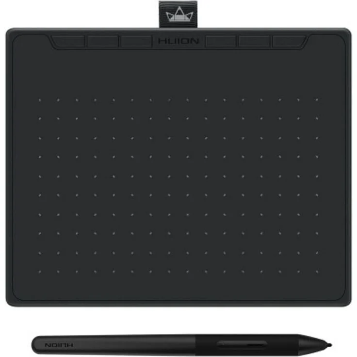 HUION Grafiktablett RTS-300-B, USB-C Stifttablett mit 8192 Komprimierungsstufen, schwarz