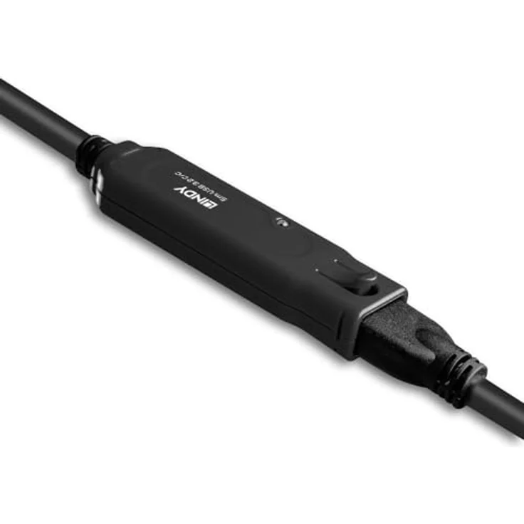 Lindy 43405 USB 3.2 Gen 2 Aktivverlängerung, 5 m USB C Kabel Schwarz mit 10 Gbit/s Datenübertragungsrate – Bild 3