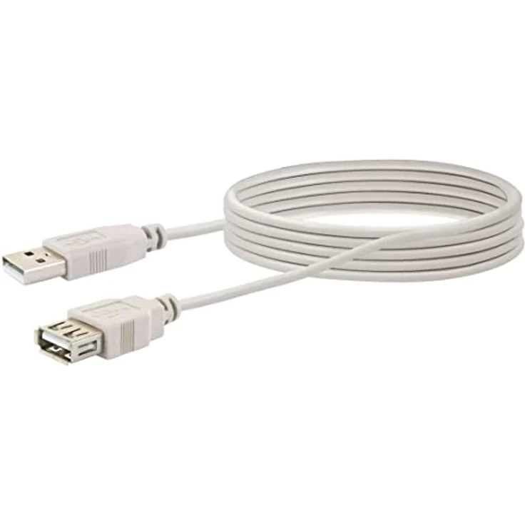 SCHWAIGER - USB 2.0 Verlängerungskabel Zoll ZollCK1502 531 - grau, 2m, 1x USB 2.0 A Stecker / 1x USB 2.0 A Buchse Zoll Zoll – Bild 6