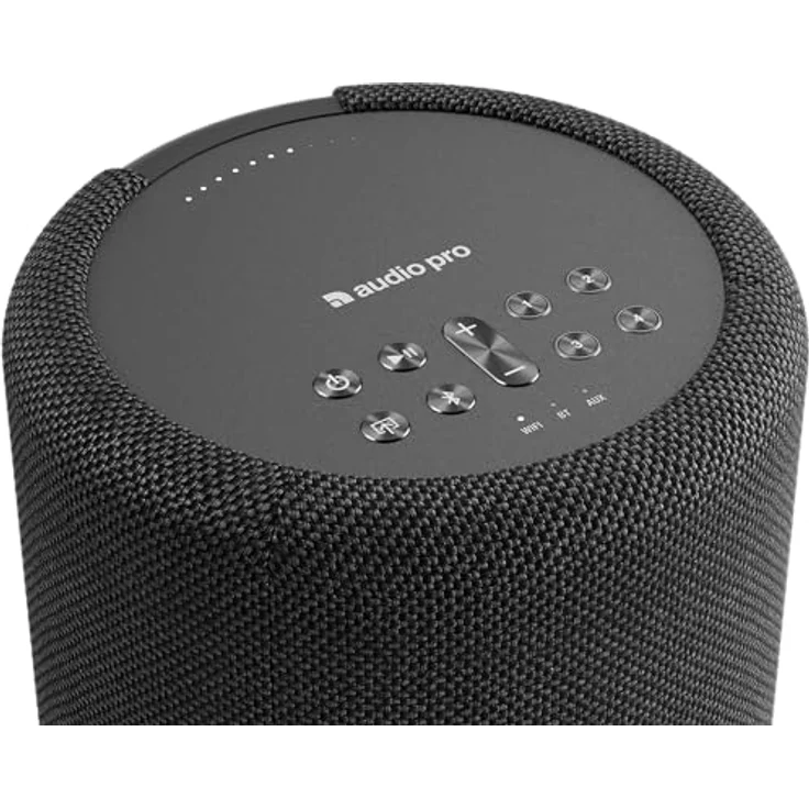 Audio Pro A10 MkII W, Multiroom Streaming-Lautsprecher mit Bluetooth, Airplay 2, Chromecast und WLAN, Schwarz – Bild 2