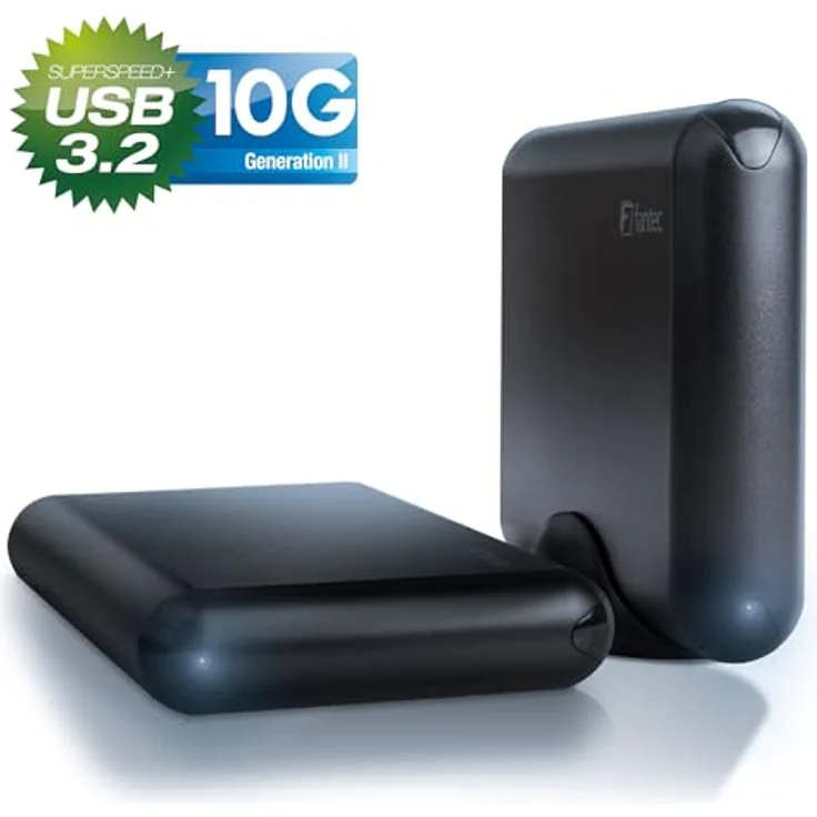 FANTEC DB-ALU31 Externes Festplattengehäuse (für den Einbau einer 3,5 Zoll und 2,5 Zoll SATA I-II-III HDDs und SSDs Festplatte. Mit USB 3.1 Typ-C SUPERSPEED+ 10G Anschluss, schwarz – Bild 2