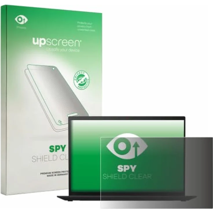 upscreen Blickschutzfolie für Lenovo ThinkPad X1 Carbon (9. Gen.), Anti-Spy Schutz mit Blaulichtfilter, blasenfreie Montage, Made in Germany – Bild 1