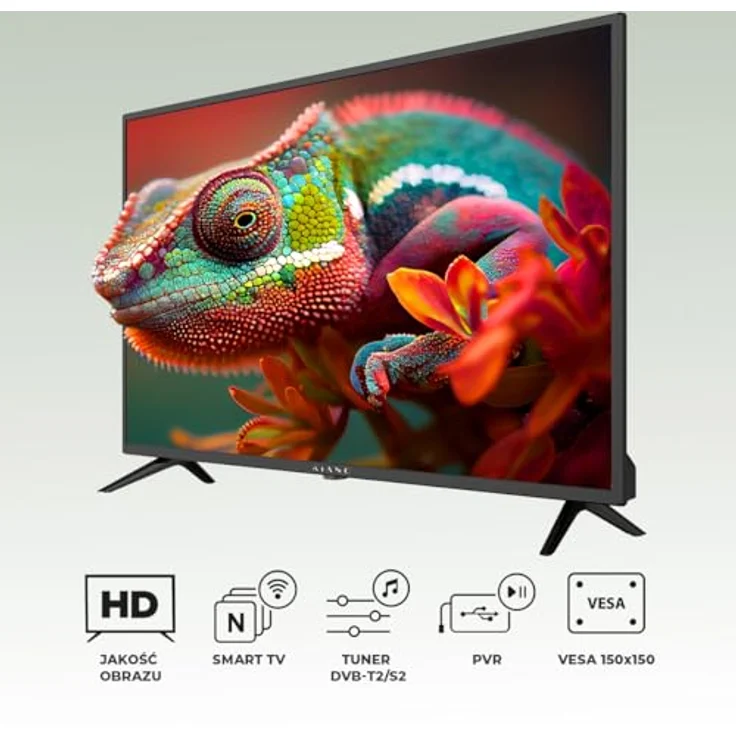 Kiano Slim TV 40, 40 Zoll Full HD LED Fernseher mit Dolby Digital Plus, DVB-T2/S2, PVR USB Aufnahme, 3x HDMI, CI+, Hotelmodus, Schwarz – Bild 4