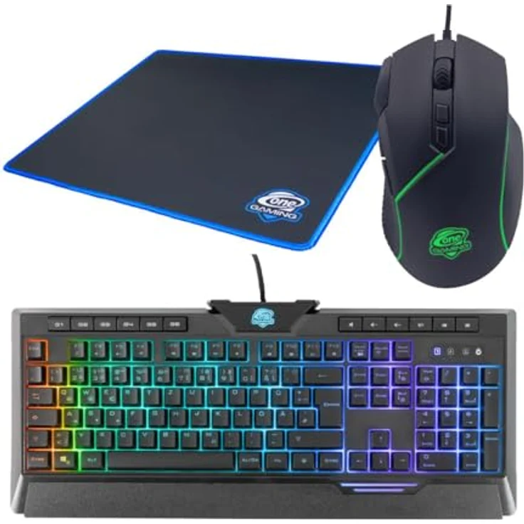 ONE GAMING Advanced Bundle, Tastatur- und Maus-Set mit RGB-Beleuchtung, 10.000 DPI Sensor, inkl. ONE Grid XL Mauspad – Bild 5