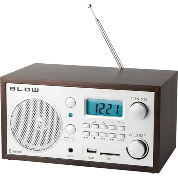 Blow Tragbares Radio Analog AM/FM RA2, braun
