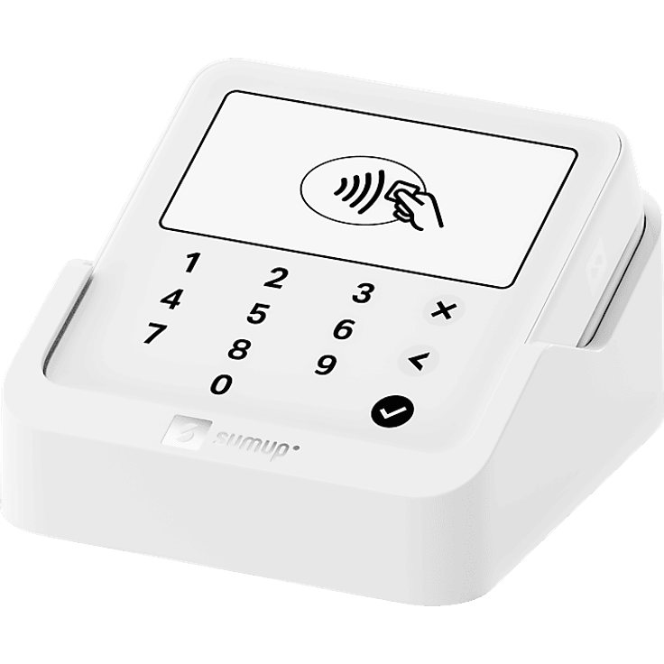 SUMUP Solo Lite Bundle, Kartenterminal mit Ladestation, Bluetooth + WLAN-Schnittstellen, kontaktloses Bezahlen