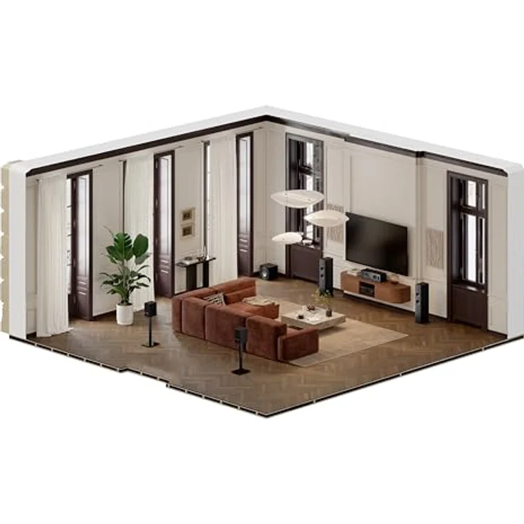 DALI SONIK CINEMA, Centerlautsprecher mit dualen 5,25 Zoll Tieftönern für glasklare Dialoge, Schwarz – Bild 7