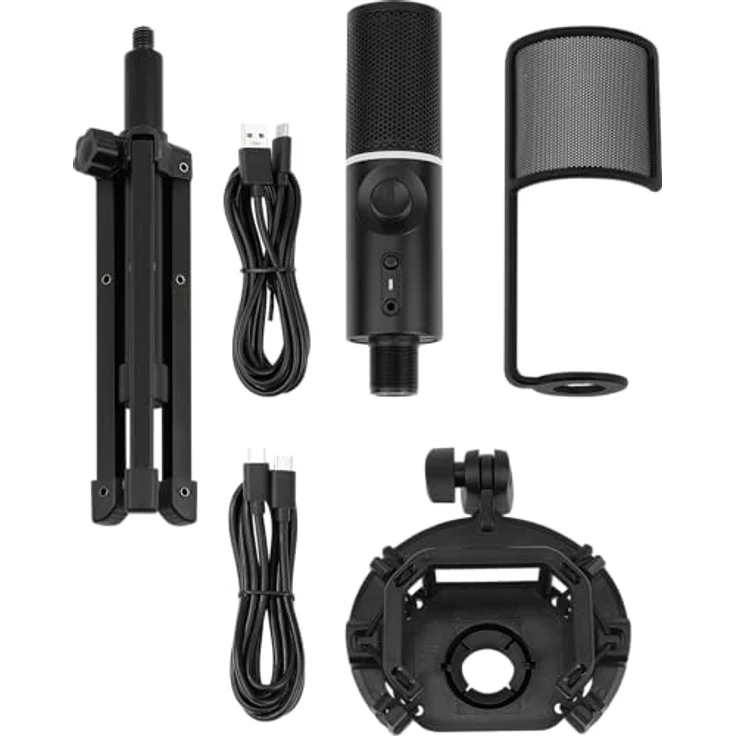 Streamplify MIC RGB Mikrofon, USB-A, schwarz - inkl. Dreifuß – Bild 6