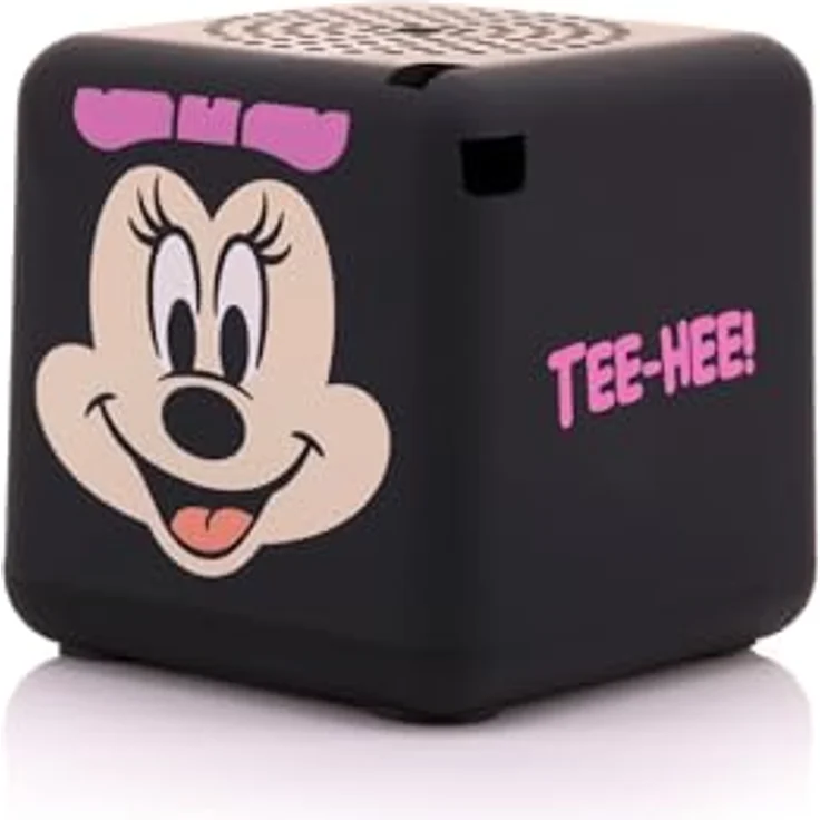 Bitty Boomers Disney Minnie Maus, Würfelförmiger Mini Bluetooth-Lautsprecher mit kraftvollem Sound, kompakt und tragbar – Bild 2