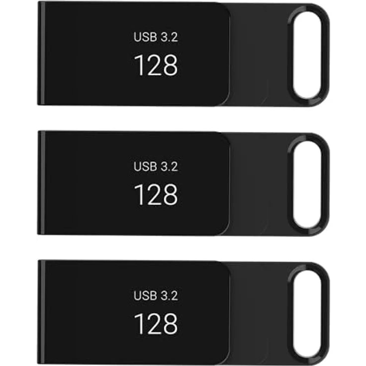 PNY ELITE TYPE-C USB 3.2 128GB X3, USB Stick mit bis zu 120 MB/s, schwarz – Bild 8