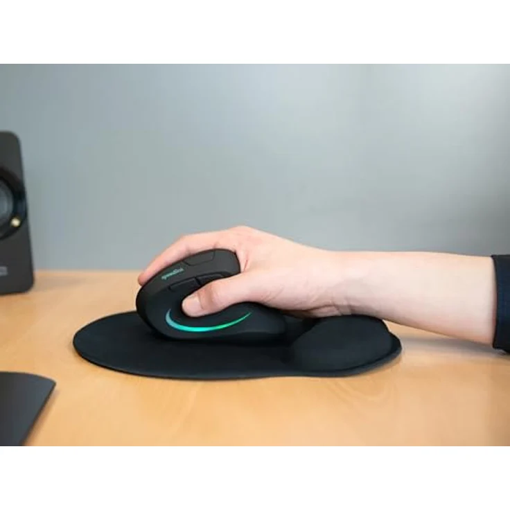 Speedlink VELLU Memory Foam Mousepad, ergonomisches Mauspad mit rutschfester Handauflage, schwarz – Bild 5