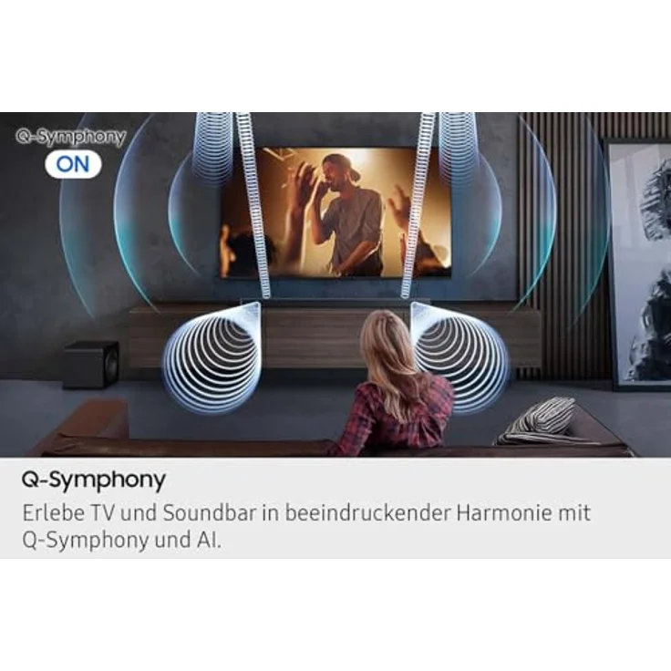 SAMSUNG HW-QS710GF Q-Series 3.1.2-Kanal-Soundbar mit kabellosem 6,5"-Subwoofer, Dolby Atmos, DTS:X und SpaceFit Sound, schwarz – Bild 10