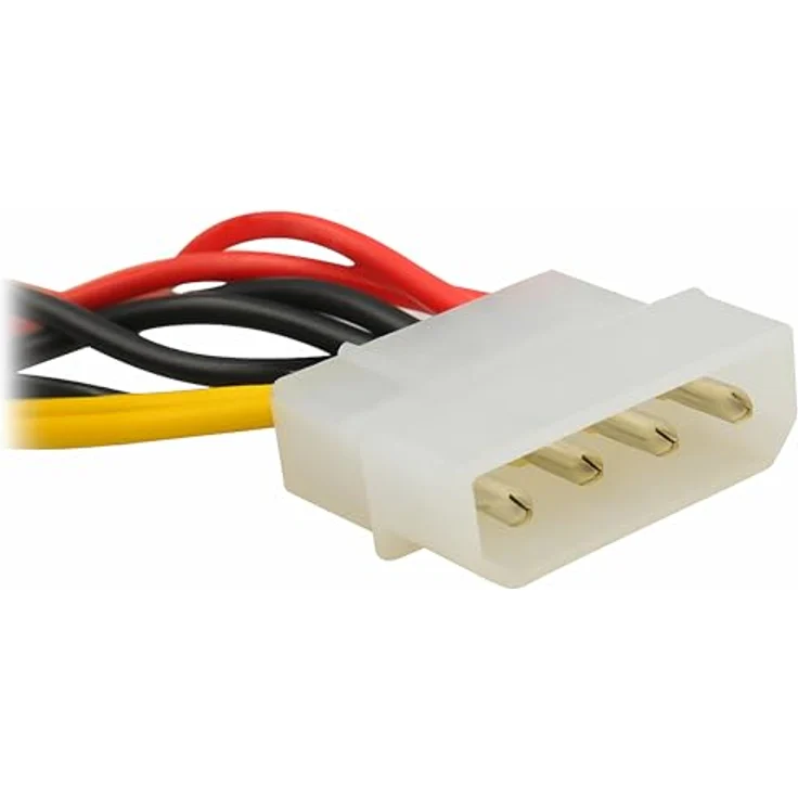 Aukson K16 SATA Power Kabel – 2x 15-pol SATA auf 4-pol Molex Y-Stromkabel für PC-Netzteile, zuverlässige Stromversorgung für bis zu zwei SATA-Geräte – Bild 4