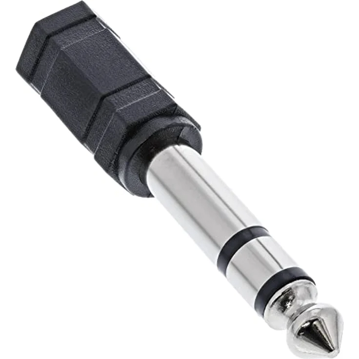 InLine 99305 Audio Adapter, 6,3mm Klinke Stecker an 3,5mm Klinke Buchse, Stereo – Bild 2