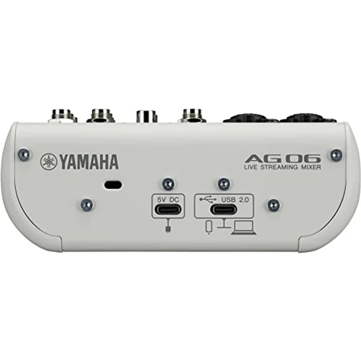 Yamaha AG06MK2 6-Kanal-Live-Streaming Mischpult mit USB-Audio-Interface – Für Windows, Mac, iOS und Android – In Weiß – Bild 3
