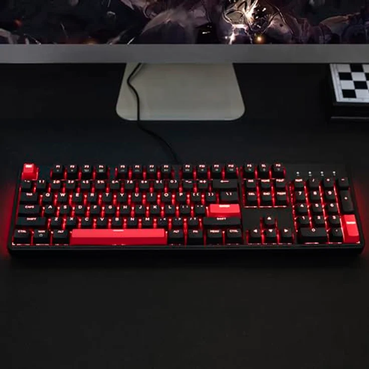 LEMOKEY X3 Kabelgebundene mechanische Gaming-Tastatur, 100% Layout mit QMK/VIA programmierbarer Tastatur, Braun – Bild 5