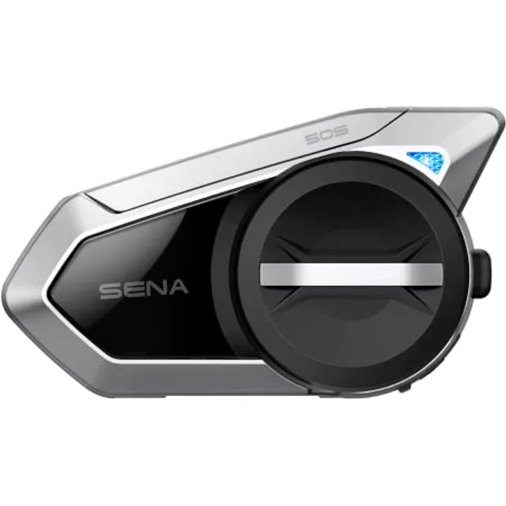 Sena 50S Dual Sound by Harman Kardon, Mesh-Kommunikationssystem mit Premium-Sound, schnelles Laden und Sprachsteuerung, schwarz