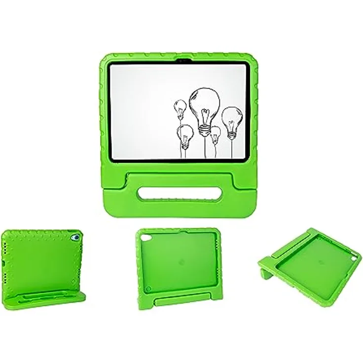 iPad 10,9" (10. Gen.) Tablet-Schutzhülle mit Kickstand und Stift-/Pencilhalter - robust und stossfest - ideal für Kinder, Schule und Unterricht - grün