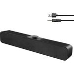 AKKEE Computer Lautsprecher HDMI, Bluetooth 130cm Soundbar (PC Hi-Fi Stereo Schwarz)