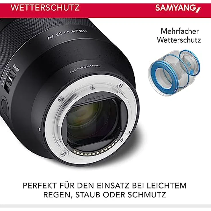 Samyang AF 50mm F1,4 II FE für Sony E - Standard Autofokus Objektiv für spiegellose Systemkameras von Sony, für Vollformat und APS-C Sensoren, Ideal für Detailaufnahmen – Bild 4