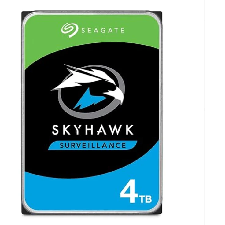 Seagate SkyHawk 4TB interne Festplatte HDD, Videoaufnahme bis zu 64 Kameras, 3.5 Zoll, 64 MB Cache, SATA 6GB/s, silber – Bild 1