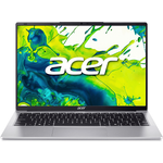 ACER Aspire Lite 14 (AL14-32P-36G8), Notebook mit 14 Zoll Display, Intel® Core™ i3 N355 Prozessor, 8 GB RAM, 512 GB SSD, UHD Graphics, Light Silver, Windows 11 Home