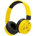 OTL Pokémon Pikachu kabellose Kinder Kopfhörer Bluetooth-Kopfhörer mit Audio-Sharing Kabel, gelb