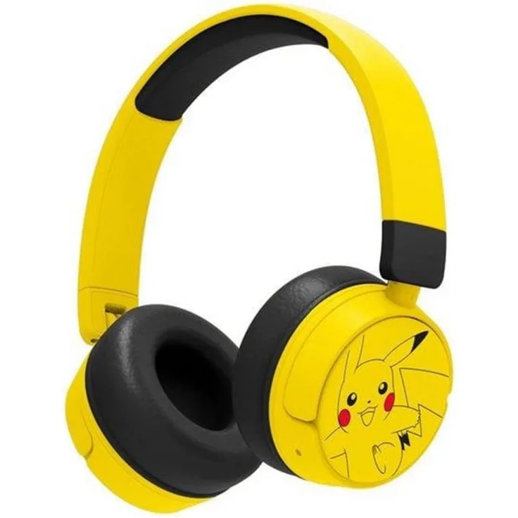 OTL Pokémon Pikachu kabellose Kinder Kopfhörer Bluetooth-Kopfhörer mit Audio-Sharing Kabel, gelb