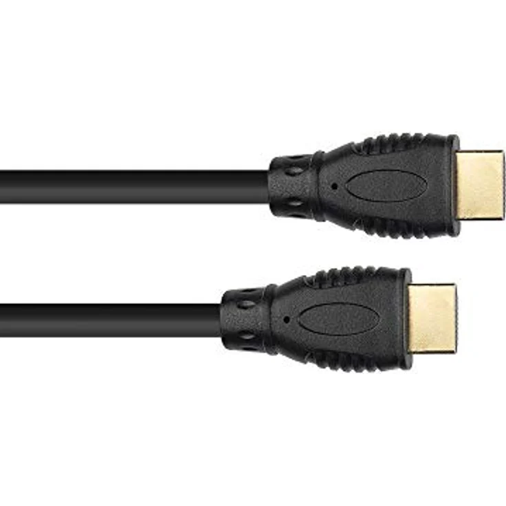 Good Connections High-Speed-HDMI 2.0b Kabel mit Ethernet - 4K / UHD @60Hz - 18 Gbit/s - vergoldete Stecker, 3-Fach Schirmung - Schwarz - 0,5 m / 50 cm – Bild 2