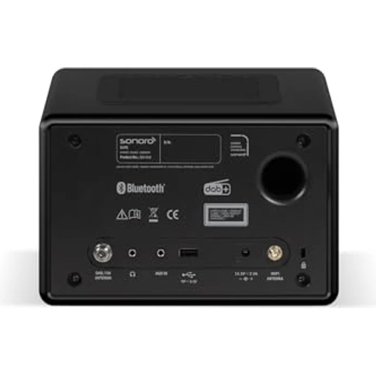 sonoro Elite Internetradio mit CD-Player & Bluetooth, UKW/FM, DAB Plus, WLAN, multifunktionaler Wecker, Matt Schwarz – Bild 2