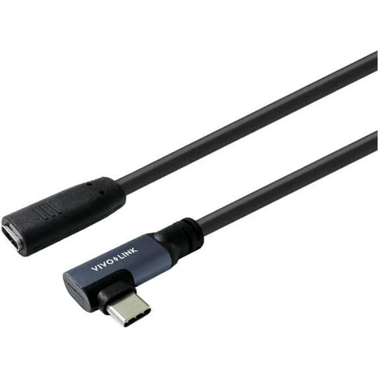 Vivolink PROUSBCMF2A, 2 m USB C Kabel, USB 3.2 Gen 2, 20 Gbps, 100 Watt, Schwarz