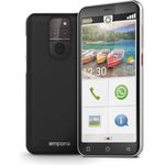 Emporia Smart 5 mini (64 GB, Schwarz, 4.95", Single SIM, 13 Mpx, 4G), Smartphone by Emporia