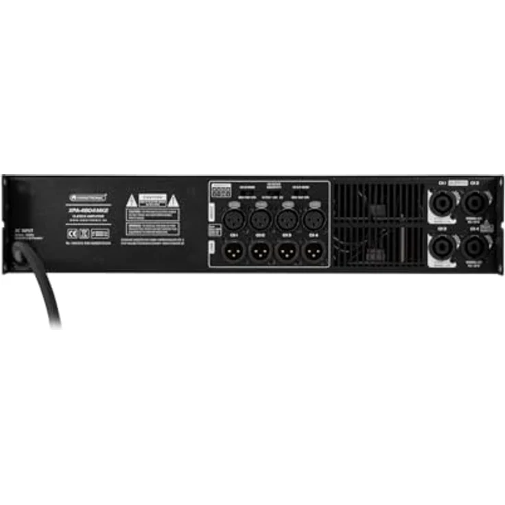 Omnitronic XPA-4804 MK2, Class D PA Verstärker mit 4 x 1800 W RMS, einstellbaren Betriebsarten und elektronisch symmetrierten Eingängen – Bild 3