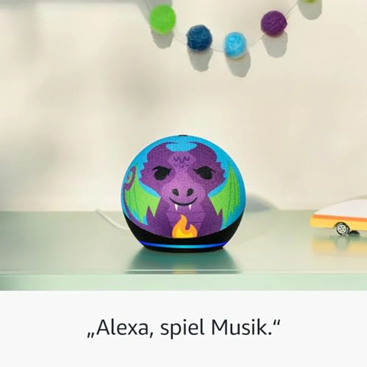 Amazon Echo Dot Kids (5. Gen), WLAN-Lautsprecher mit Bluetooth und Alexa, inkl. 1 Jahr Amazon Kids+, Blau – Bild 2