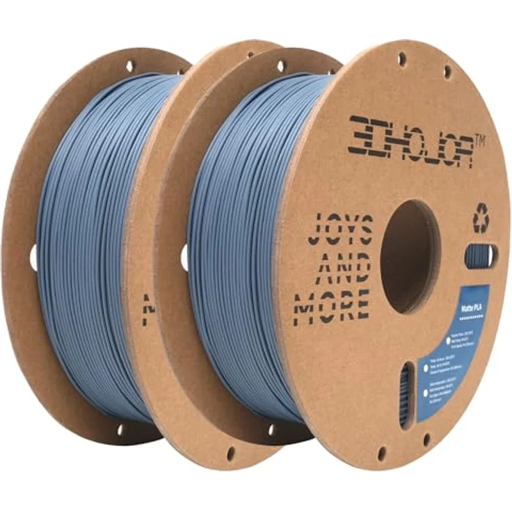 3DHoJor Matte PLA Filament Dunkelgrau, 2KG, 1.75mm, hohe Zähigkeit und matte Oberfläche – Bild 1