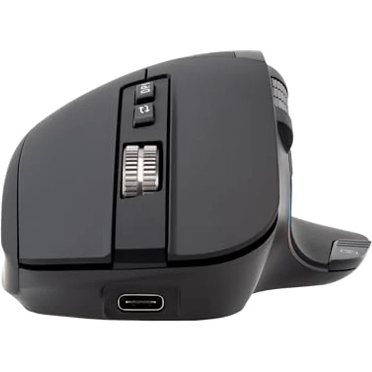 TELLUR Shade Kabellose Bluetooth Maus, 3200DPI, 8 Tasten, 4 Geräte Gleichzeitig, Leises Klicken, USB C, Schwarz – Bild 4