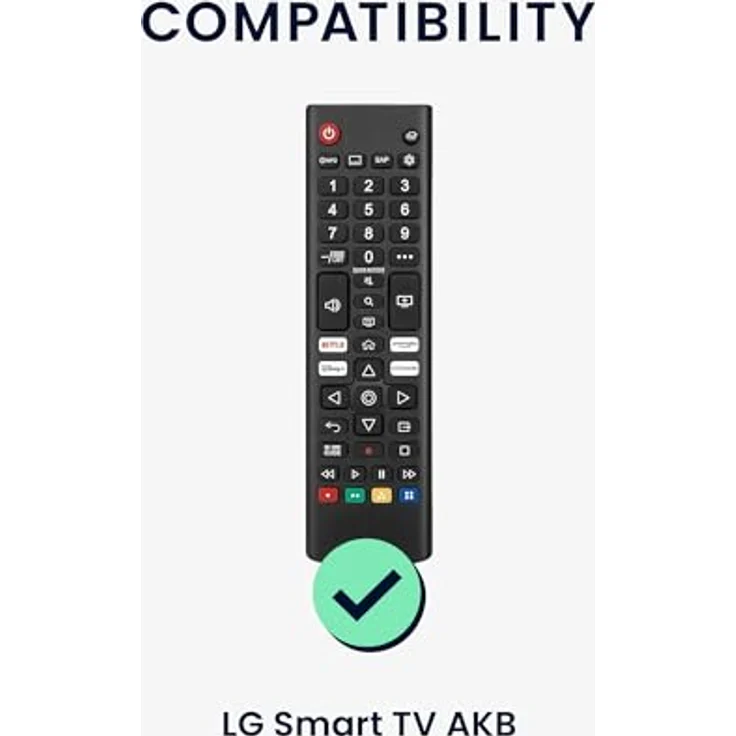 kwmobile Hülle für Fernbedienung kompatibel mit LG Smart TV AKB - Silikon Case in Weiß, rutschfest und reißfest – Bild 2