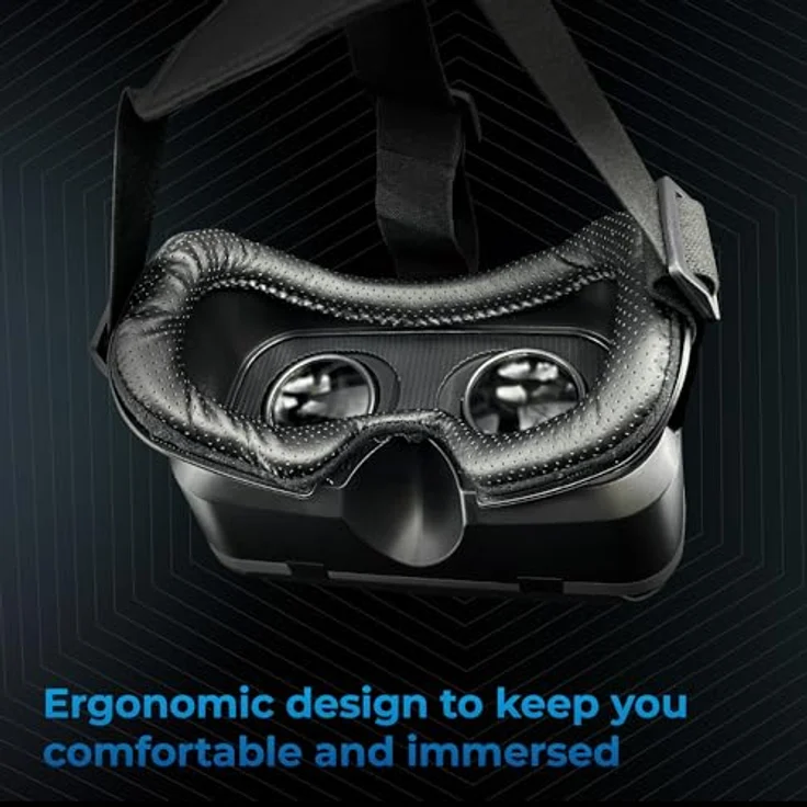 Kiiroo Virtual-Reality-Headset, VR Brille mit HD Harzlinse und einstellbarem IPD, Schwarz – Bild 4