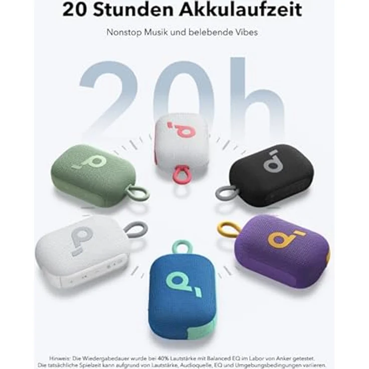 soundcore Select 4 Go Bluetooth Lautsprecher, bis zu 20h Wiedergabe, IP67 Wasser- und Staubschutz, schwimmfähig, kraftvoller Sound, ultraportabel – Bild 2