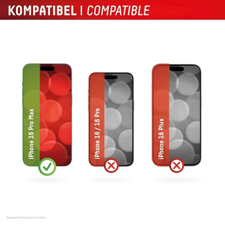Displex Schutzglas für Apple iPhone 16 Pro Max, kratzer-resistente Schutzfolie, hüllenfreundlich (Smart Glass Ultra-Slim) – Bild 3